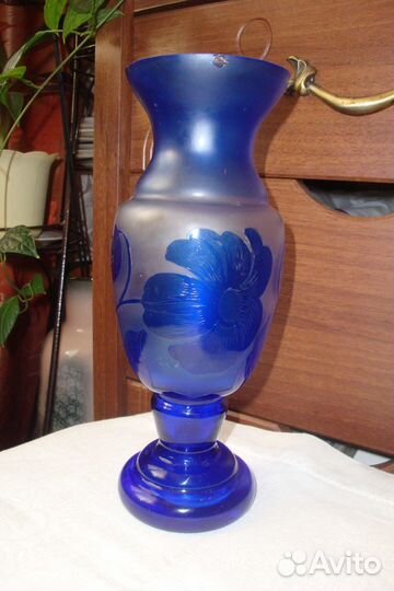 Ваза 50-х годов авторская работа в стиле Галле