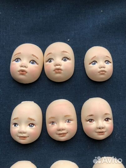 Личики для ватных игрушек