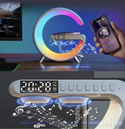 Умная лампа 8в1 с Блютуз колонкой и RGB подсветкой