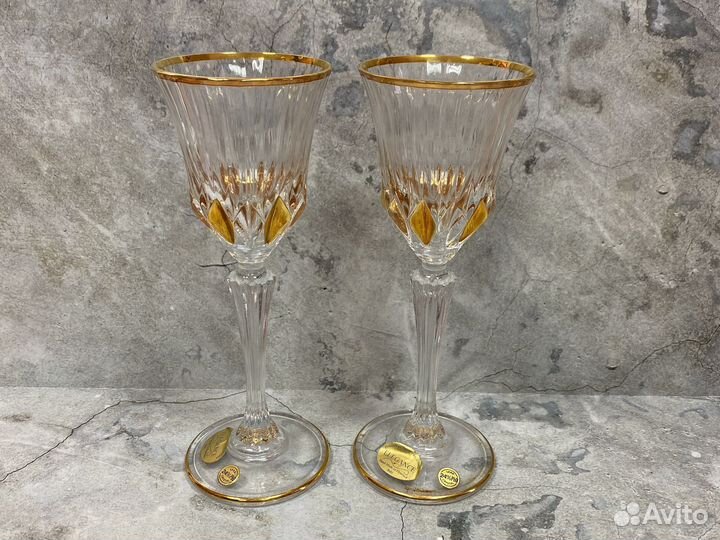 Рюмки фужеры италия хрусталь