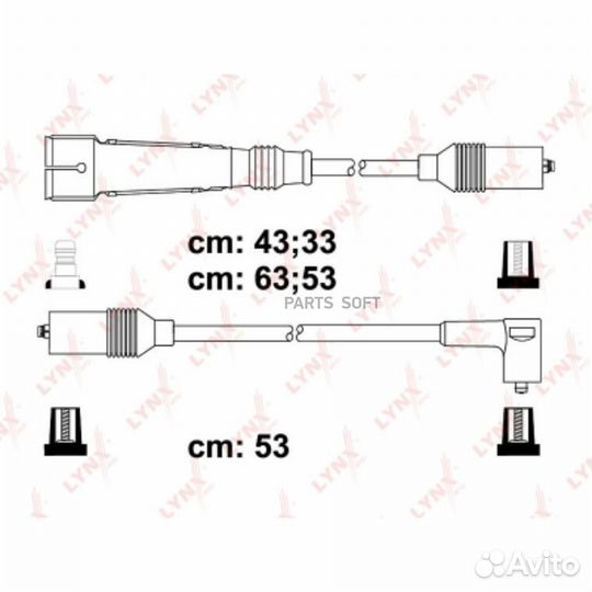 Lynxauto SPE8022 SPE8022 к-кт проводов\ VW Golf II