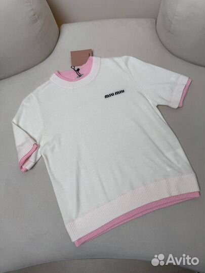 Американка поло MIU MIU женская из тонкой шерсти