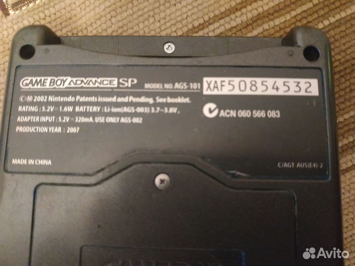 Gameboy advance sp(оригинальный) + катриджи