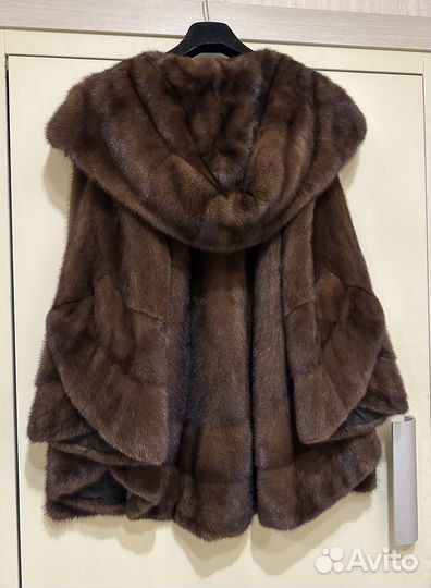 Шуба норковая. Цвет соболь. 46/48