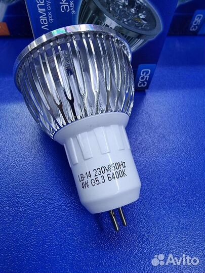 Лампа свд 100шт 4Вт G5.3 6400K MR16
