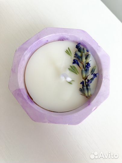 Ароматические свечи в гипсе