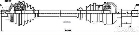 Привод в сборе ford galaxy/VW sharan 1.8T-2.8 9