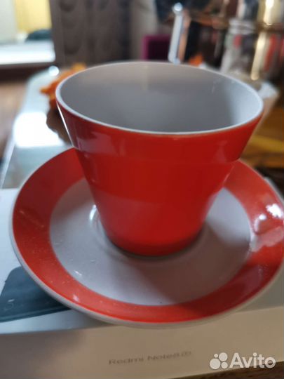 Чашка с блюдцем 4 шт