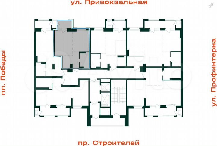 1-к. квартира, 40,6 м², 13/18 эт.
