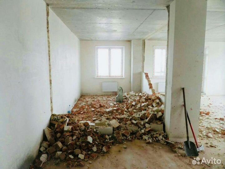 Демонтажные работы. Демонтаж стен, зданий, квартир