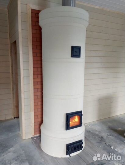 Круглая печь Голландка. Кожух, футляр