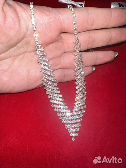 Комплект украшений бижутерия серьги колье