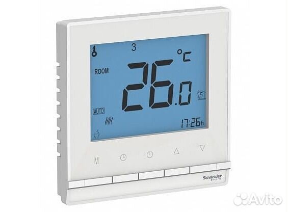 Терморегулятор для теплого пола белый atlas design