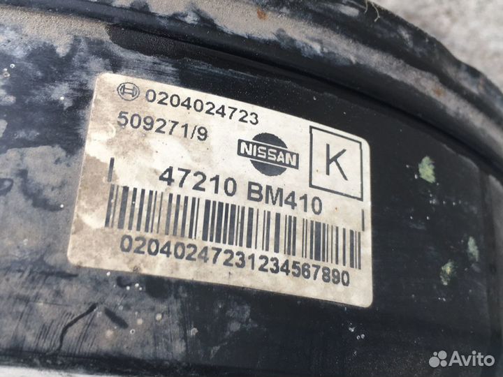 Вакуумный усилитель тормозов Ниссан Альмера N16