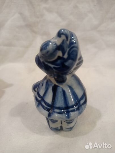 Статуэтка кот в сапогах Гжель