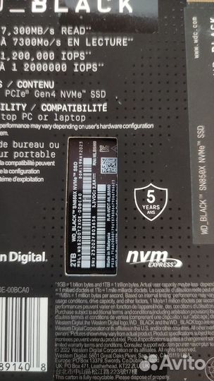 Wd Black sn850x 2tb ssd