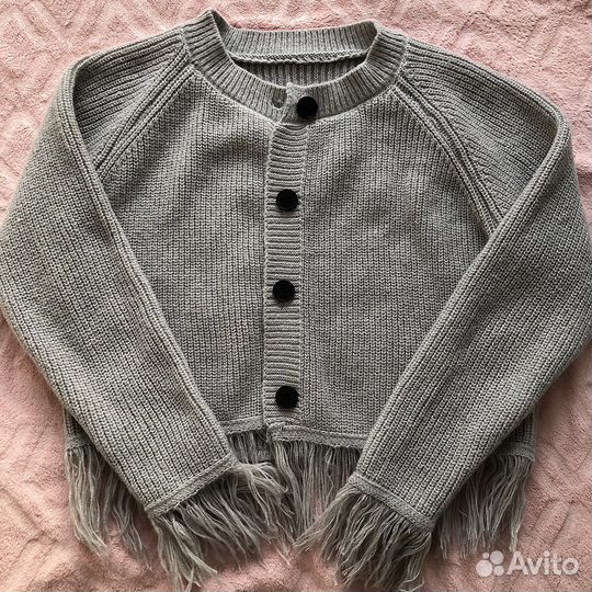 Кардиган с бахромой
