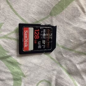 SD карта uhs-i u3 95 mb/s Sandisk 128gb