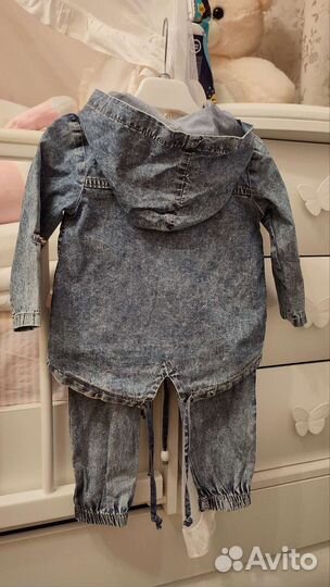 Джинсовый костюм на девочку