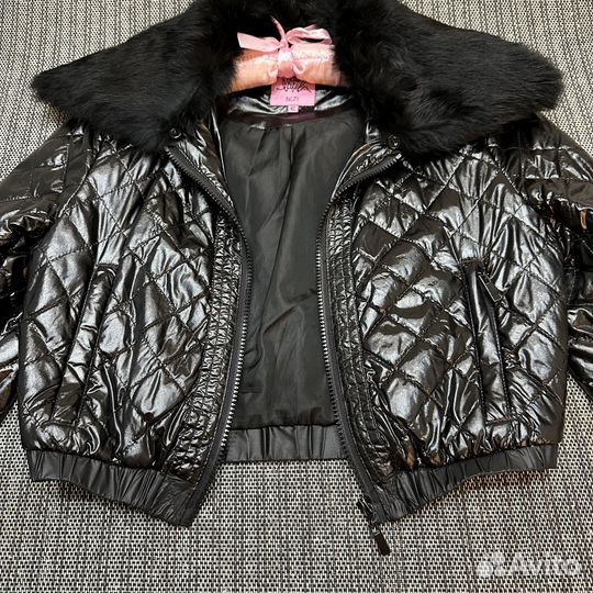 Куртка лаковая incity оригинал с мехом