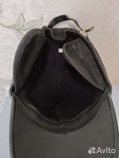 Бейсболка кожаная