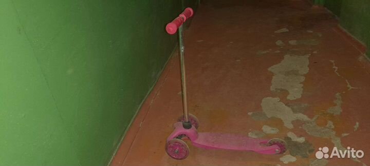 Самокат детский трехколесный бу