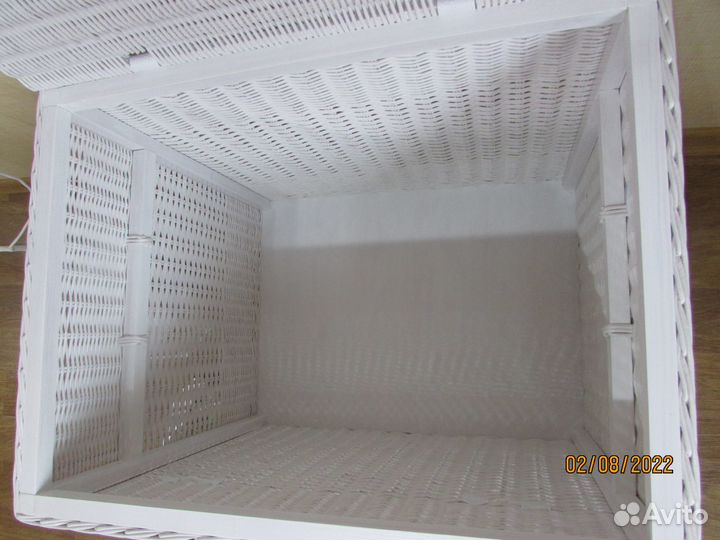 Плетеный сундук для хранения