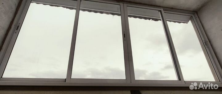 Продам раздвижные алюминиевые окна б/у для лоджии