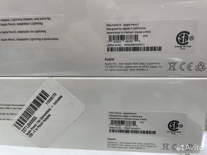 Apple pencil 1 новый оригинал гарантия год