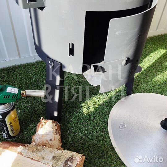 Печь под казан 12-16 л без трубы, 2 мм