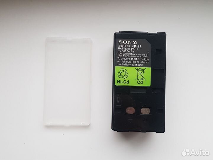 Аккумулятор для видеокамеры Sony NP-68H 6V 3000mAh