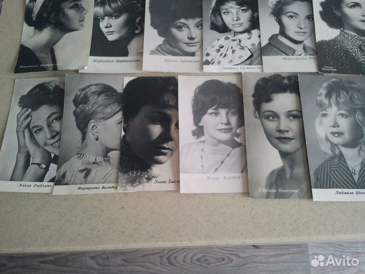 Открытки СССР фото артистов кино и эстрады