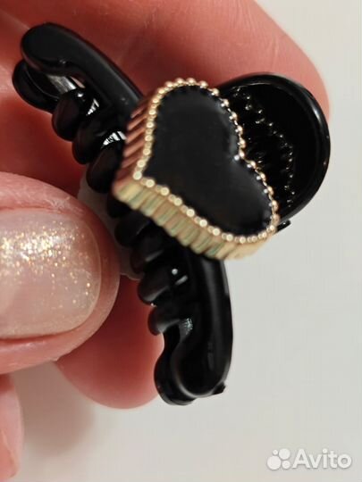 Заколка для волос краб минигел