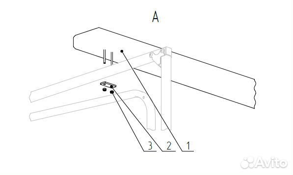 Ложементы багажника для прицепа мзса 817710.012