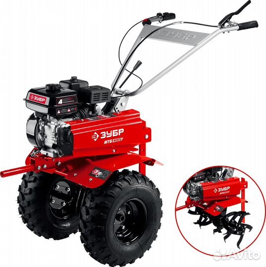 Мотоблок бензиновый мтб-400У 7л. зубр