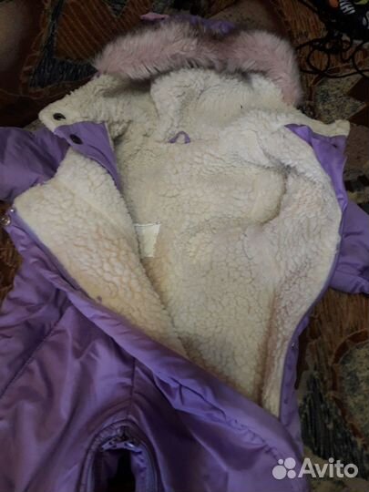 Детский зимний комбинезон на девочку