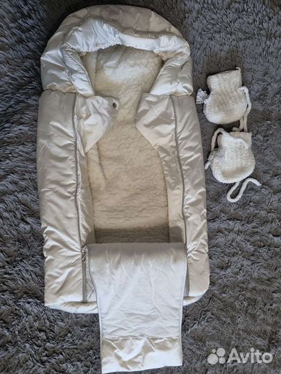 Зимний конверт в коляску