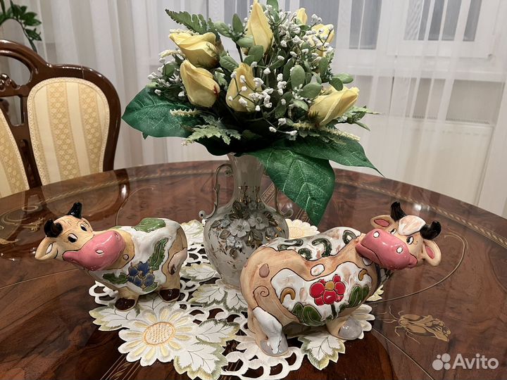 Статуэтки животных, фигурки, керамика