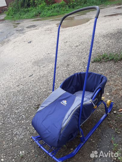 Санки с тёплым сидением