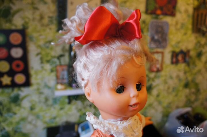 Кукла Марина гдр необычная 60 см