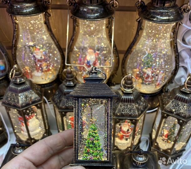 Новогодний фонарик светодиодный ассорти