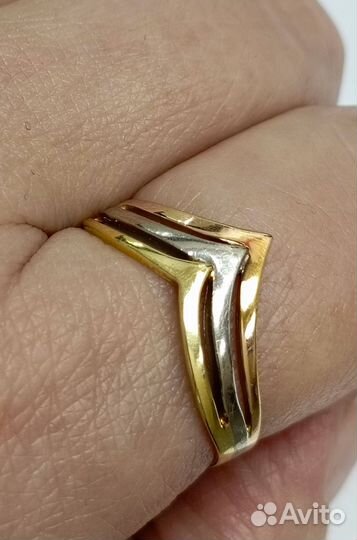 Золотое кольцо 20,5 р-р Арт 6