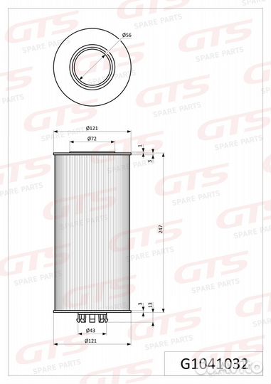 Картридж масляного фильтра MB A0001802109