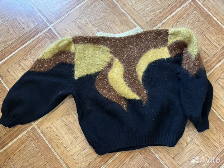Кофта ручная работа хлопок шерсть (мохер)