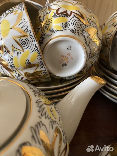 Чайный сервиз лфз СССР на 12 персон