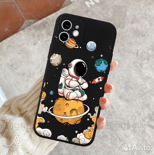 Чехол SpaceMan T3404 на iPhone 14 Pro Max (Black)