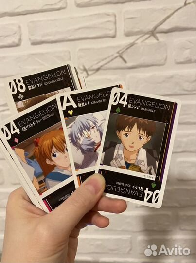 Лицензионные игральные карты аниме Evangelion