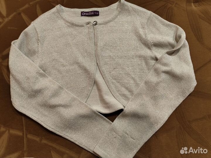 Болеро серебристое 146