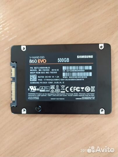 Ssd samsung 860 evo 500gb