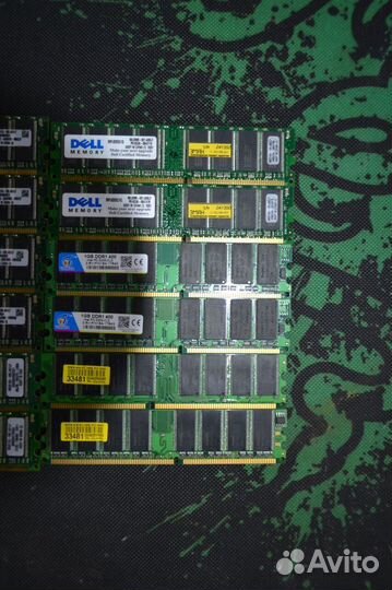 Оперативная память DDR-400 1GB и 512mb